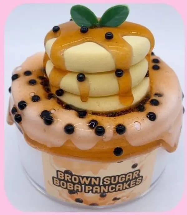 Brown Sugar Boba Pancakes  7-in-1 DIY Clay Slime Kit (4oz)
