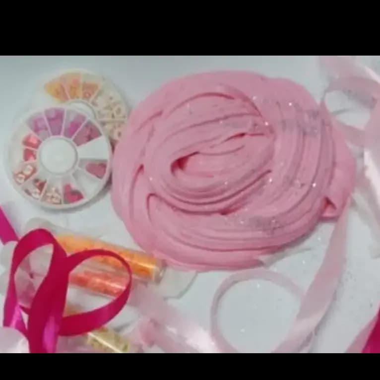 Pink & White Strawberry Butter Slime - 4oz | Soft, Stretchy, and Buttery Texture | Perfect for Sensory Play and Stress Relief