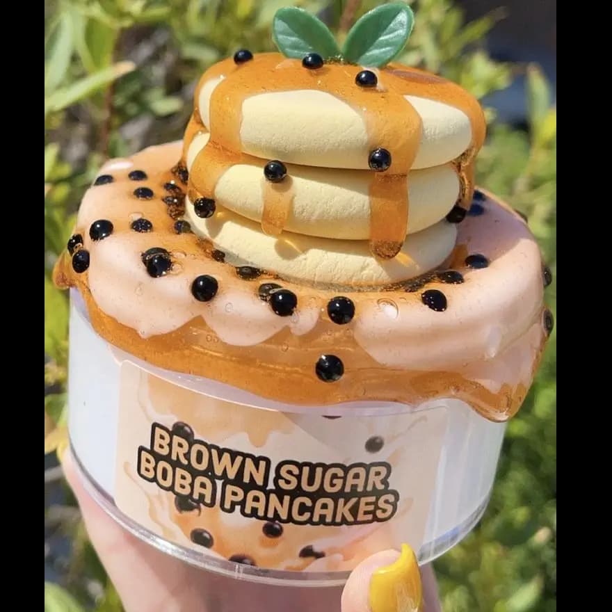 Brown Sugar Boba Pancakes  7-in-1 DIY Clay Slime Kit (4oz)